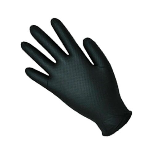 juodos-stiprios-nitrilines-pirstines Polyco Bodyguards Finite black GL100 nitrilinės pirštinės, labai stiprios, 6.5g, juodos M/L/XL (100vnt) - Image 1