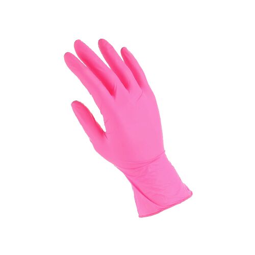 Zarys easyCARE nitrilinės vienkartinės pirštinės, rožinės (100vnt) - Image 1