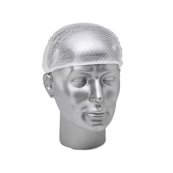 Vienkartinė tinklinė kepurėlė, PP, balta (100vnt) - Image 1
