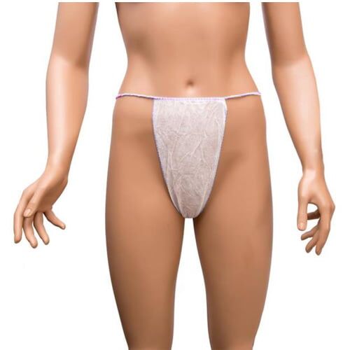 Vienkartinės kelnaitės stringai moterims, PP, 30g/m2, rožinė (100vnt) - Image 1