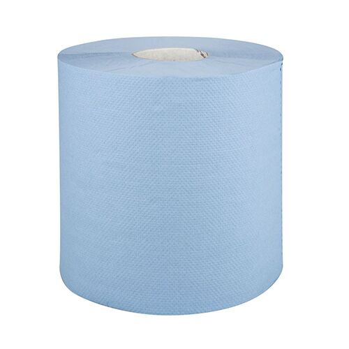 Abena popierius naujas Abena popierinių rankšluosčių ritinys, neutralus, 2 sluoksnių, 150m x 20cm, mėlynas, iš perdirbto popieriaus (6vnt) - Image 1