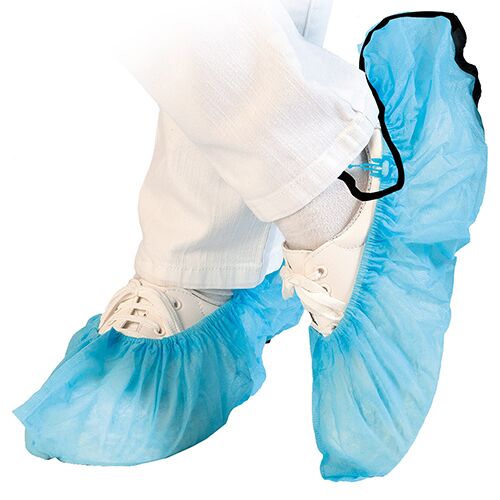 Vienkartiniai antbačiai Hygomat dispenseriams PP 48x15 cm, su ESD (antistatine) juostele, mėlynos spalvos, 100 vnt. - Image 1