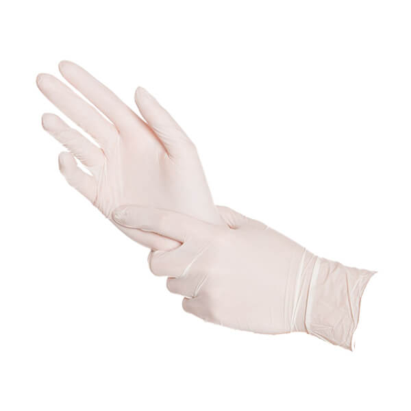 Nitrilinės vienkartinės pirštinės, baltos S/M/L/XL (100vnt) - Image 1