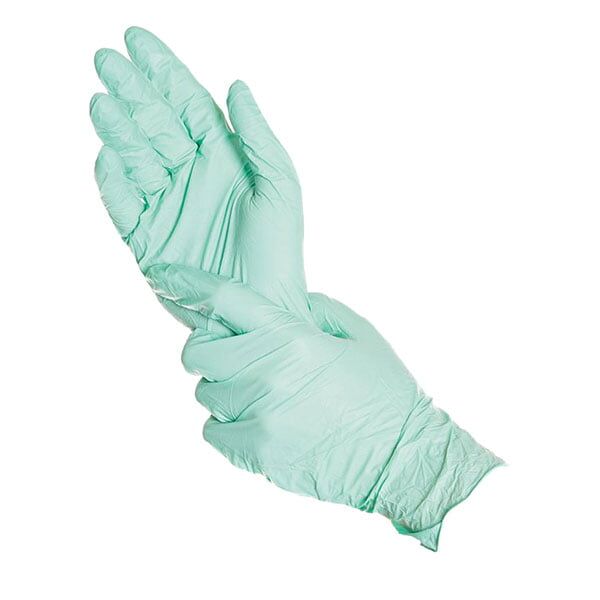 Nitrilinės vienkartinės pirštinės, žalios S/M/L/XL (100vnt) - Image 1