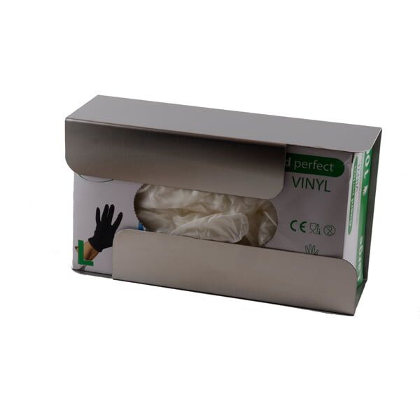 Vienkartinių pirštinių laikiklis iš nerūdijančio plieno 130x75x234 mm - Image 1