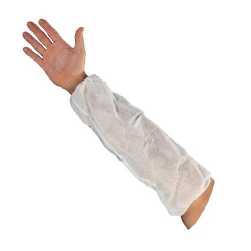 Vienk. antrankoviai, PP, medžiaginiai, balti (100vnt) - Image 1