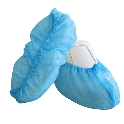 Vienkartiniai antbačiai Hygomat dispenseriams neslįstantis padas su gumine juostele, PP 46x15 cm, mėlynos spalvos, 100 vnt. - Image 1