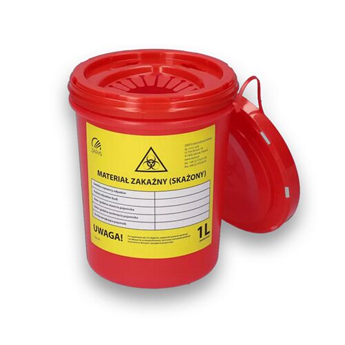 Medicininių atliekų konteineris 1L (geltonas) - Image 1