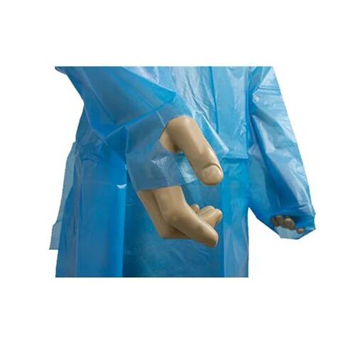 Chalatas CPE mėlynas, 112x140cm, per pirštą - Image 1