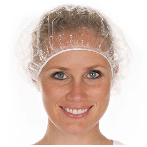 Kepurėlė PE Showercap, skaidri, 53cm (100vnt) - Image 1