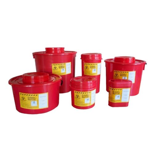 5lwddeb Medicininių atliekų konteineris 0,7L / 1,0L / 2,0L / 5,0L / 10L (geltonas) - Image 1