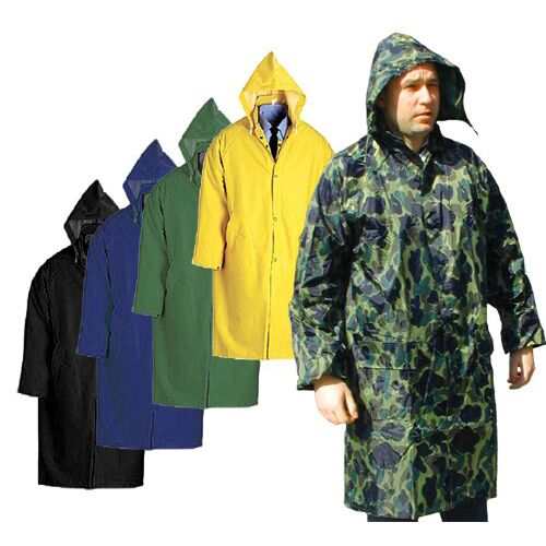 Apsiaustas nuo lietaus, lietpaltis, kamufliažinė spalva, tvirtas, XL (1vnt) - Image 1